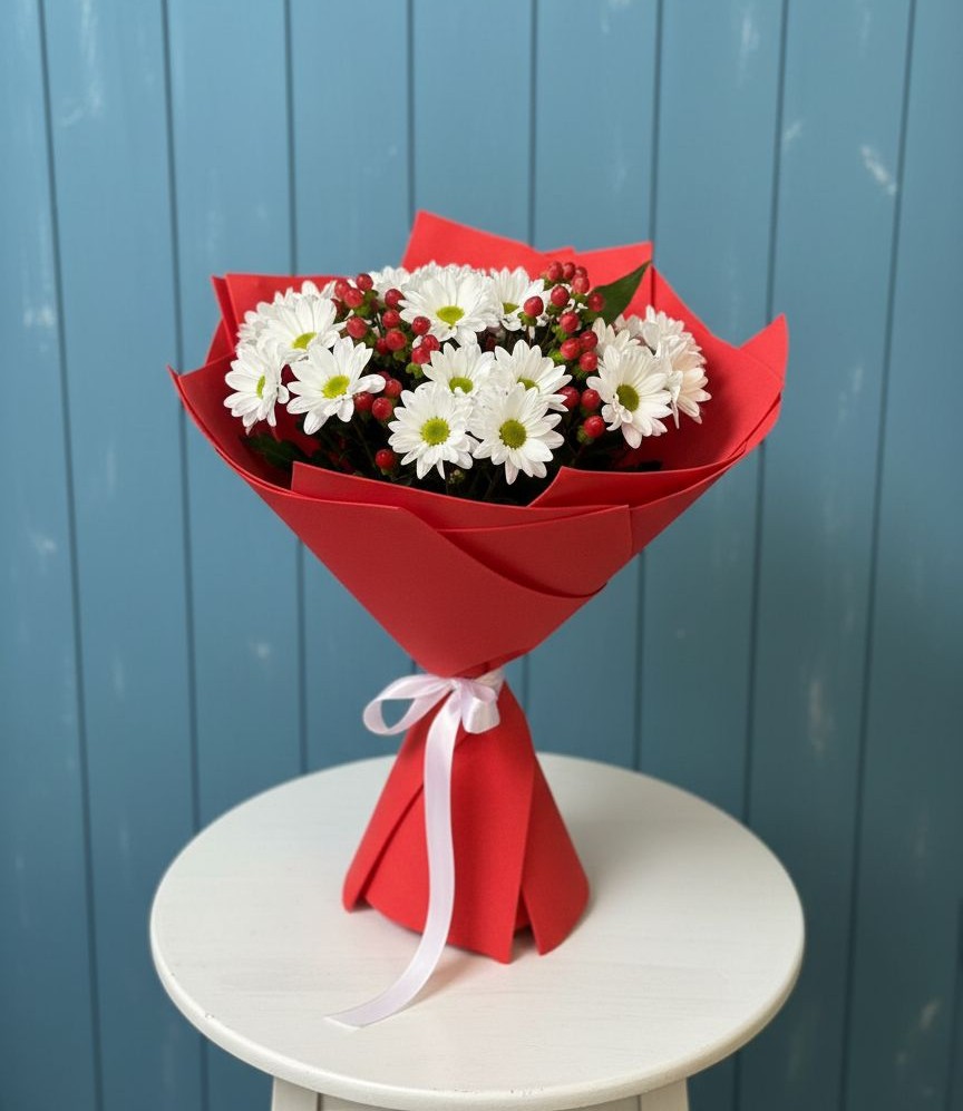 Букет цветов из: Хризантемы в Пикалёво