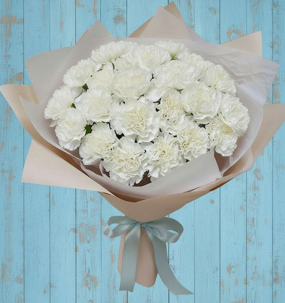 Букет цветов из: Гвоздики в Пикалёво