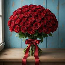 Букет Красные розы Блэк Меджик в Пикалёво