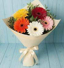 Букет цветов из:  Герберы в Пикалёво