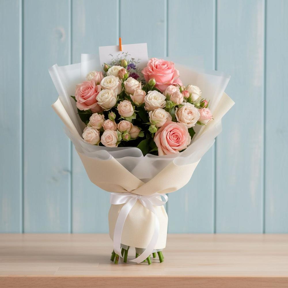 Букет цветов из: Розы в Пикалёво