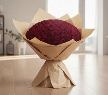 Букет 101 Красная роза в Пикалёво