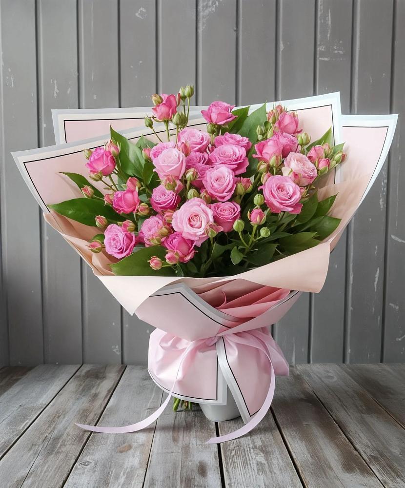 Букет Розовый кустик в Пикалёво