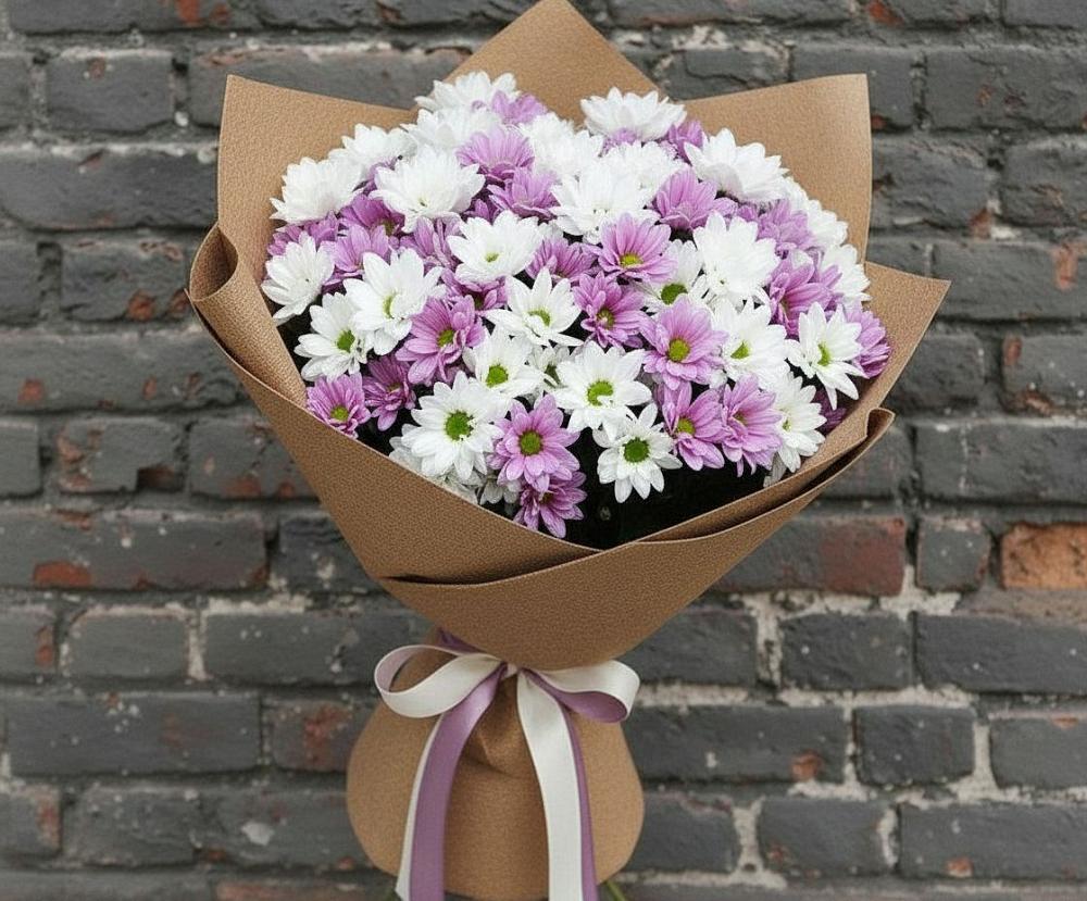 Букет цветов из: Хризантемы в Пикалёво