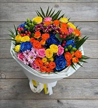 Букет цветов из:  Розы и Хризантемы в Пикалёво