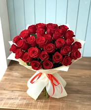 Букет 29 Красных роз в Пикалёво