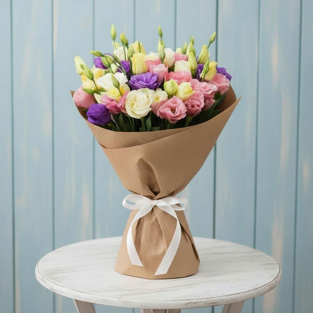 Букет цветов из: Лизиантусы в Пикалёво