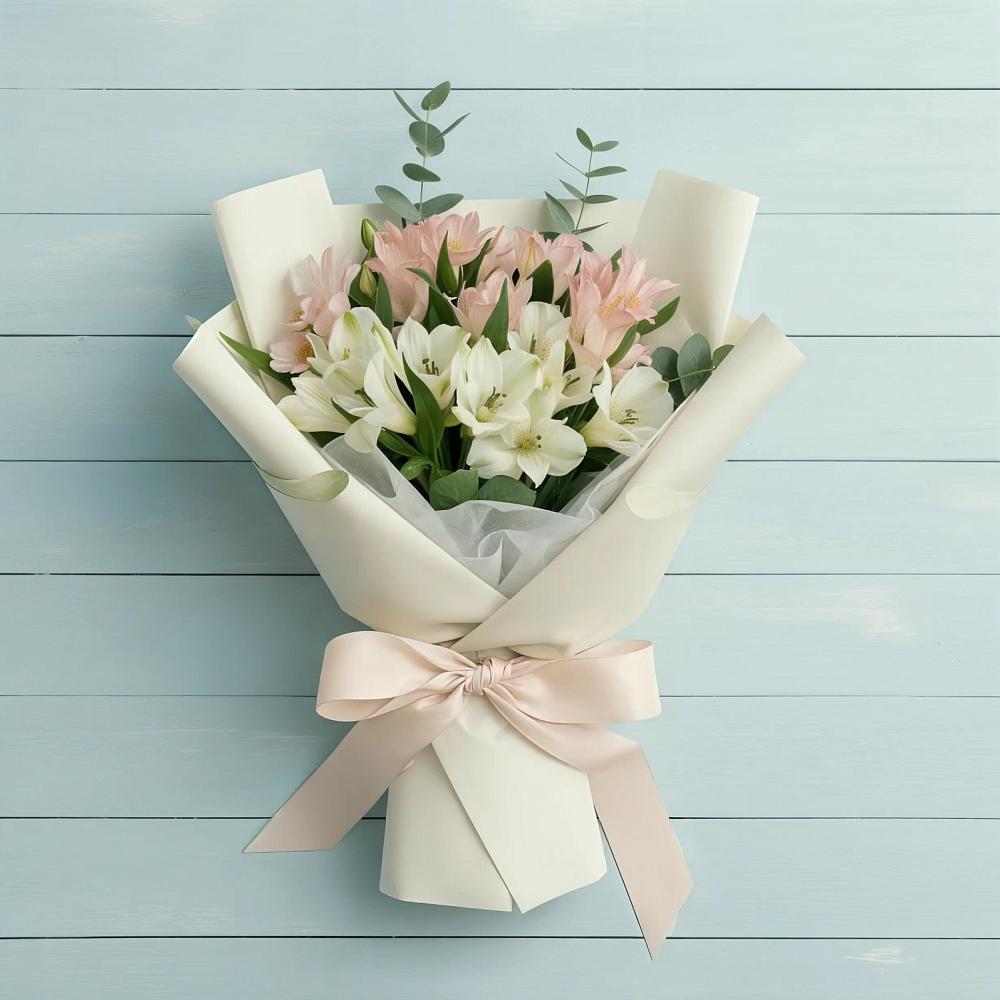 Букет цветов из: Альстромерии в Пикалёво