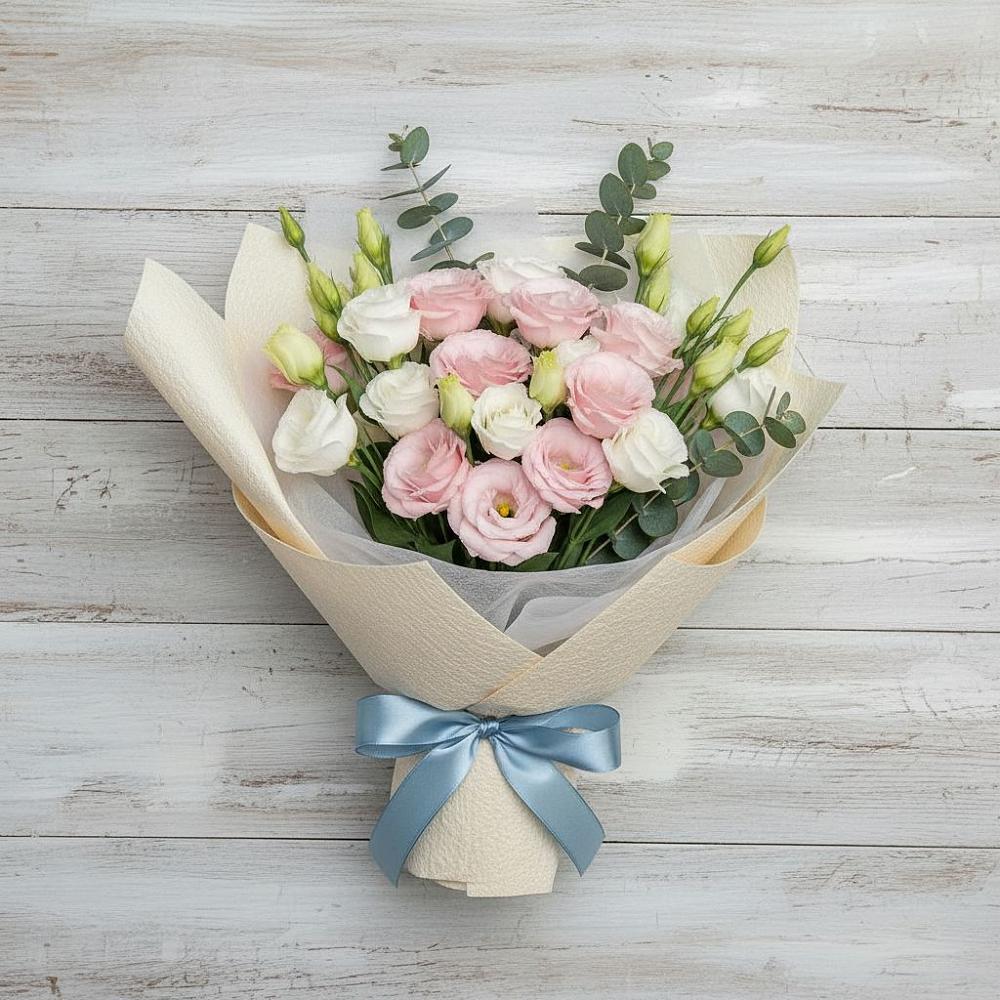 Букет цветов из: Лизиантусы в Пикалёво